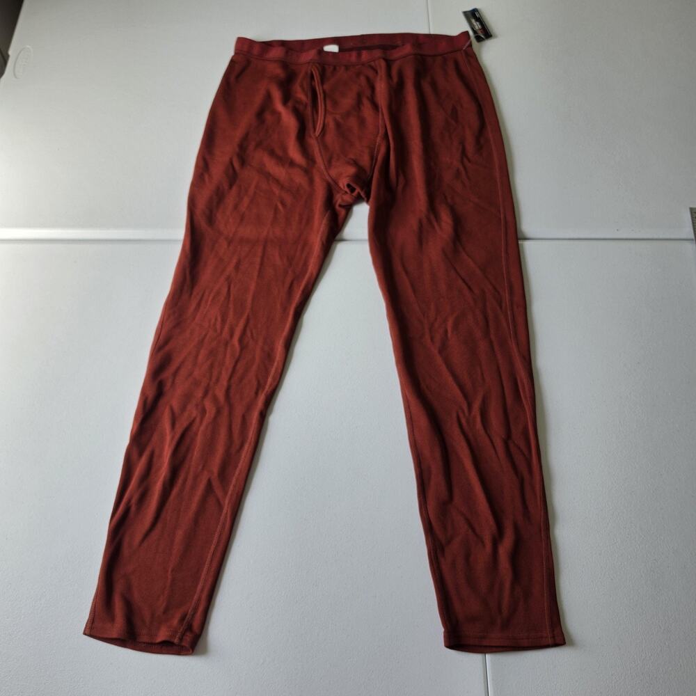 L.L.Bean Pants Mens XL Red Midweight Long Johns Thermal Base Layer Underwear